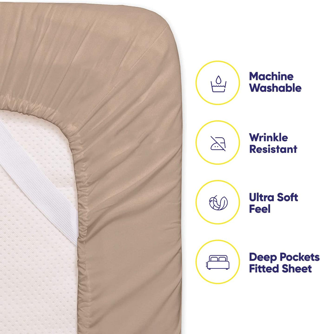 Full Size Bed Sheets - 6 Piece 1500 Supreme Collection Fine Brushed Microfiber Deep Pocket Full Sheet Set Bedding - 2 Extra Pillow Cases…