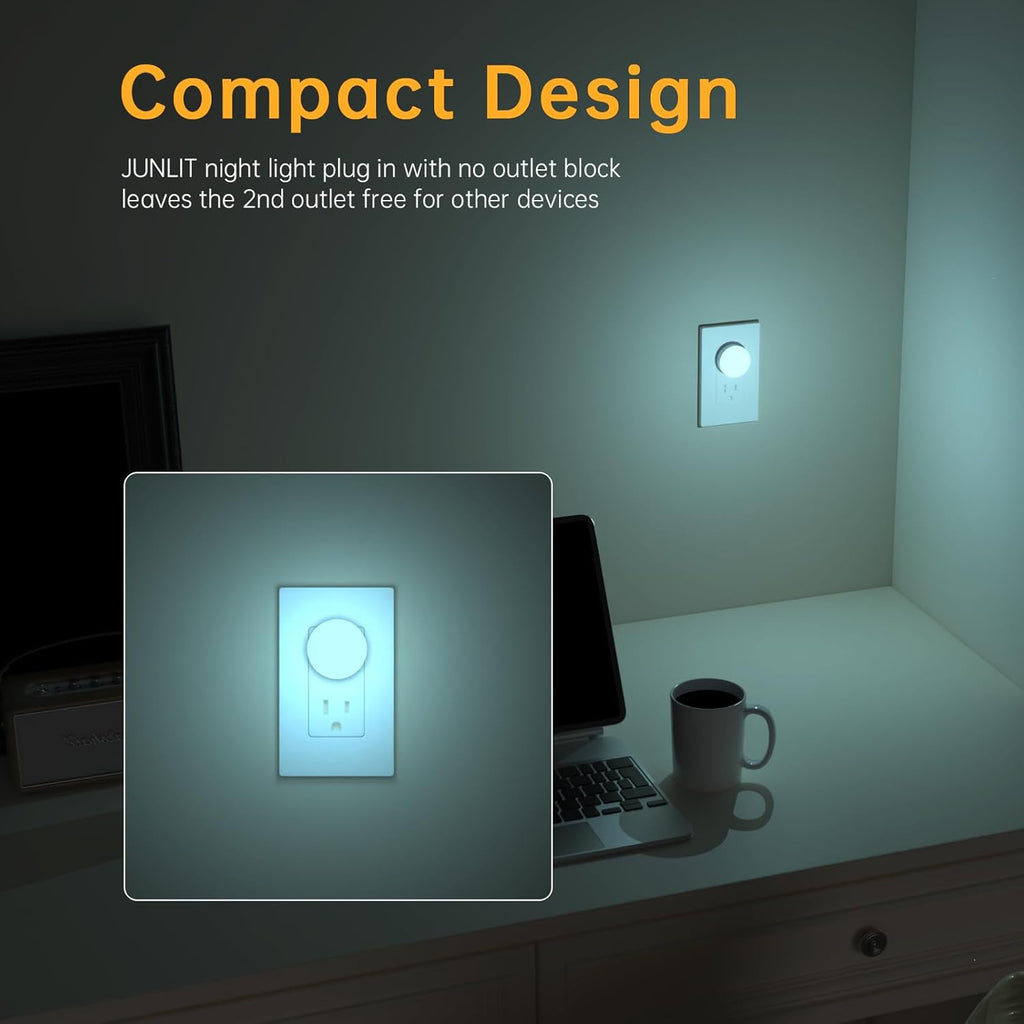 Plug in Night Light 12 Pack, Mni Night Lights with 4-Color Changing, Dusk to Dawn, 3 Brightness Levels, Ideal Dimmable Nightlight for…