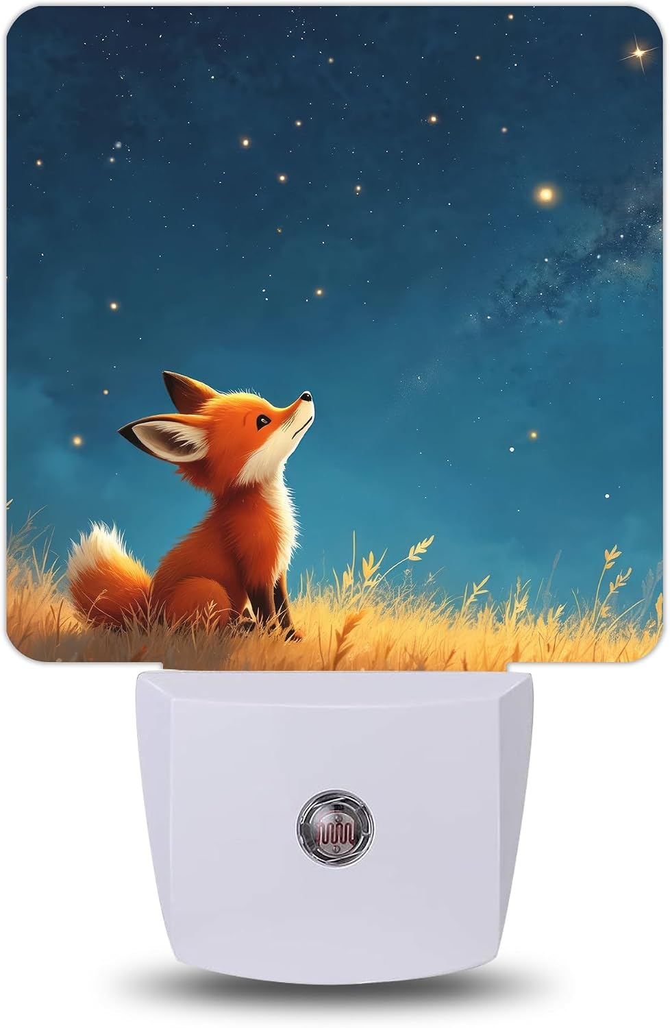 Woodland Fox Stars Night Lights Plug into Wall, Night Light for Bedroom Bathroom Hallway Kitchen, Auto Dusk to Dawn Sensor Decorative…