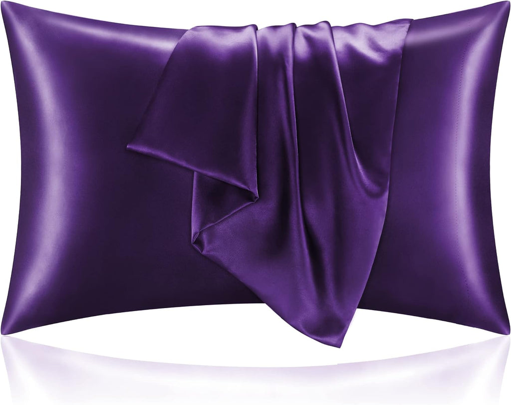 Bedelite Satin Pillowcase for Hair and Skin, Super Soft and Cooling Similar to Silk Pillow Cases 2 Pack with Envelope Closure, Gift for Wom…