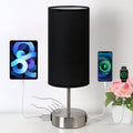 Yarra-Decor 【Upgraded Bedside Lamp with USB A+C Charging Ports & AC Outlet Touch Control Table Lamp for Bedroom 3 Way Dimmable Nightstand…