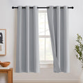 Rybhome RYB HOME 3-in-1 Noise - Blackout - Thermal Insulation Small Window Curtains 63 inch, Inside Detachable Felt Liner 84 inch Curtains…