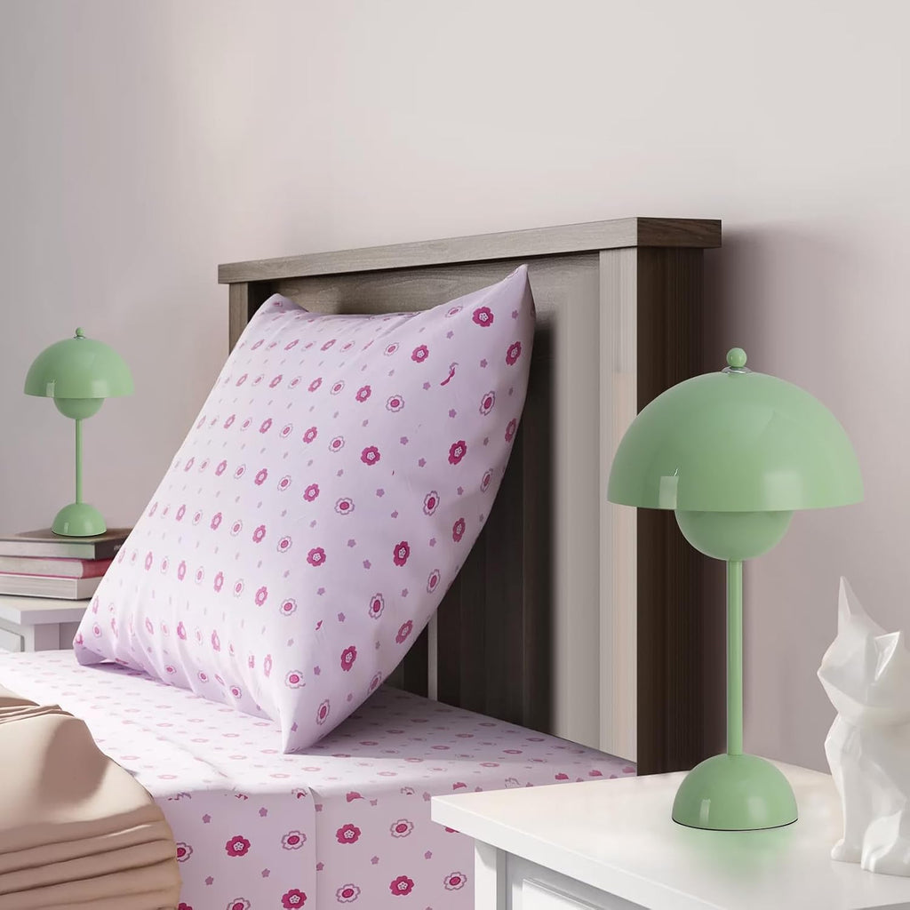 COSYLUX Modern Small Table Lamp for Bedroom, Cute Dome Shade Reflecting Light Reading Lamp for Living Room, Kid's Room, Study, Office…