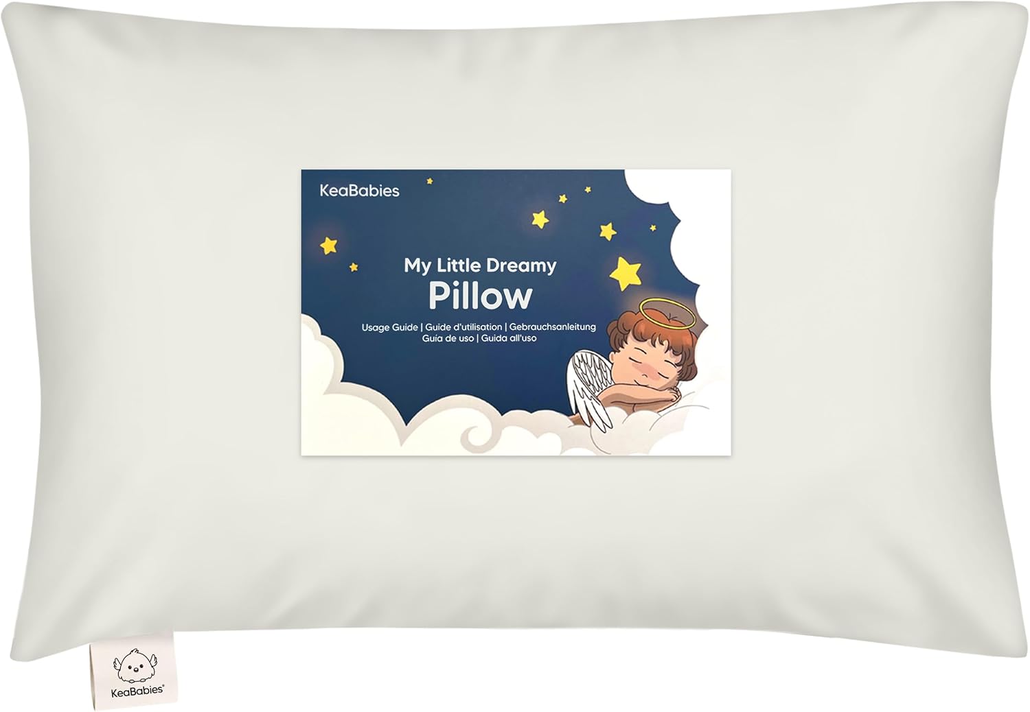 Toddler Pillow with Pillowcase - 13x18 My Little Dreamy Kids Travel Bed Pillows for Sleeping, Organic Cotton Small Pillowcase, Soft &…
