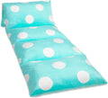 Butterfly Craze Floor Pillow Case, Mattress Bed Lounger Cover, Polka Aqua, Queen Size - Cozy Seating Solution for Kids & Adults, Recliner…