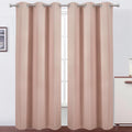 Lemomo Blush Thermal Blackout Curtains/38 x 84 Inch/Set of 2 Panels Room Darkening Curtains for Bedroom 84 Inch silver