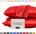 Elegantcomfort Elegant Comfort Silky and Luxurious 2-Piece Satin Pillowcase Set for Healthier Skin and Hair, Hidden Zipper Closure and Beau…