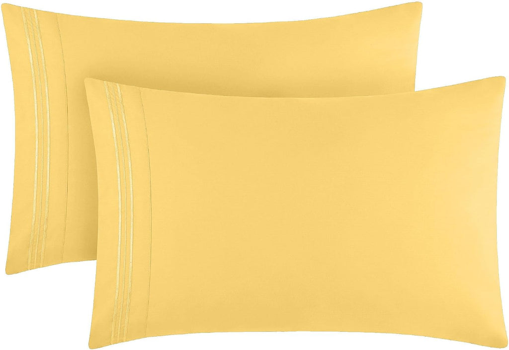 Mellanni Pillow Cases - Luxury, Extra Soft, Cooling Pillow Covers - 2 PC Iconic Collection Pillowcases - Envelope Closure (King 20" x 40",…
