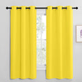 NICETOWN Bright Yellow Room Darkening Curtains for Kitchen, Window Treatment Thermal Insulated Solid Grommet Room Darkening…