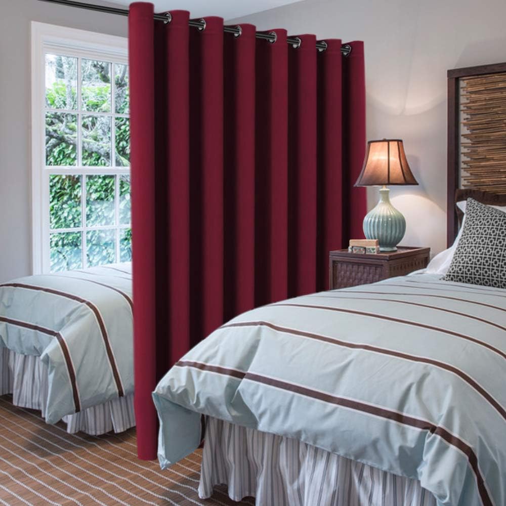H.VERSAILTEX Blackout Patio Curtains 100 x 108 Inches for Sliding Door Christmas Curtains Extral Wide Curtain Panels Thermal In…