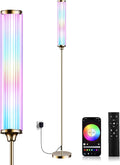 FRIDEKO HOME Floor Lamp, Smart RGBCW LED Color Changing Ambient Lighting for Living Room & Gaming Decor, Standing Lamp with App & Remote…