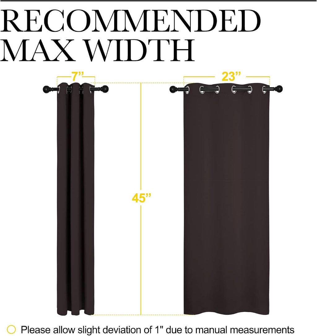 NICETOWN Blackout Curtain Panels for Bedroom Window, Triple Weave Microfiber Energy Saving Thermal Insulated Solid Grommet Blackout…