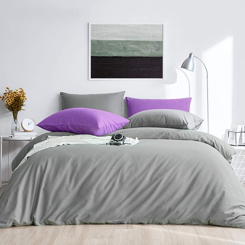 FLXXIE King Pillow Cases Set of 2, Soft Microfiber Pillow Covers with Envelope Closure, Wrinkle, Fade and Stain Resistant Pillowcases…