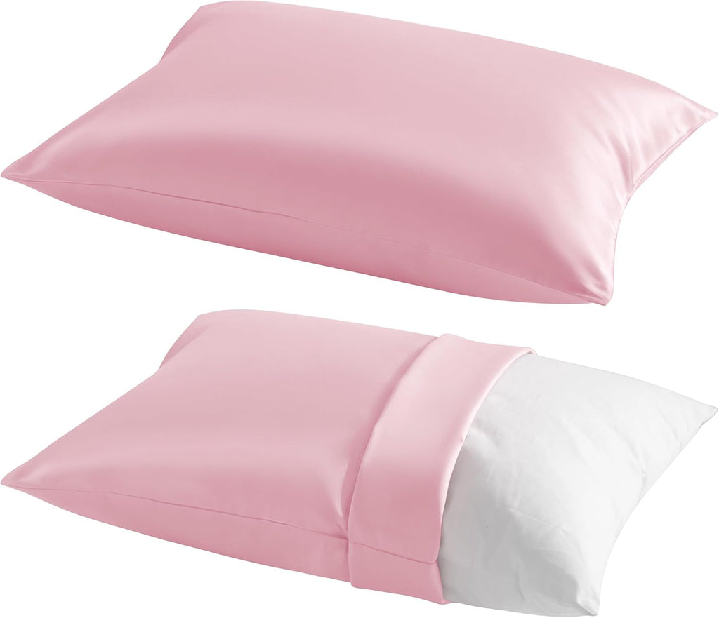 Ntbay 2 Pack Pillows with Egyptian Cotton Pillowcases, Soft Cotton Down Alternative 13x18 Envelope Pillows for Sleeping in Crib Bed - Machi…