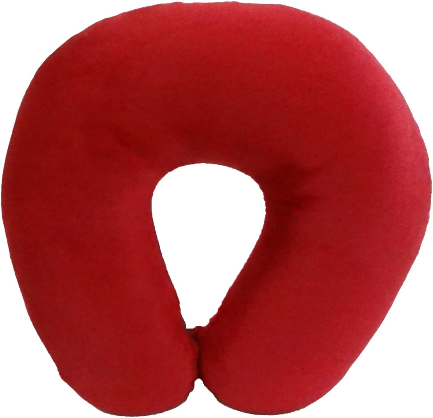 WorldsBest Wolf Essentials Neck Pillow Adult Cozy Soft Microfiber, Red (Pack of 4) Red