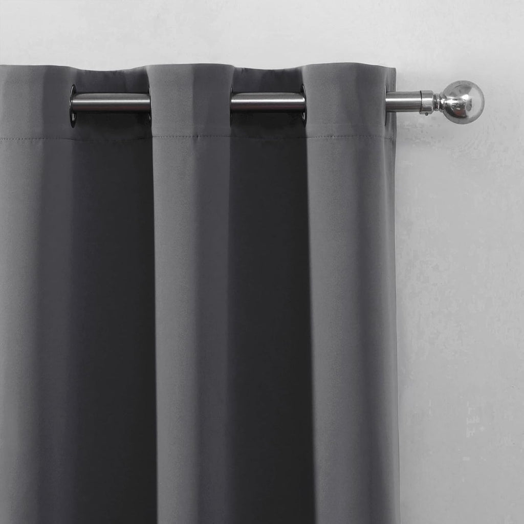 Lemomo Blackout Curtains 66 x 72 Inch Long Frost Grey Curtains Set of 2 Panels Room Darkening Curtains for Bedroom and Living Room 72 Inch…