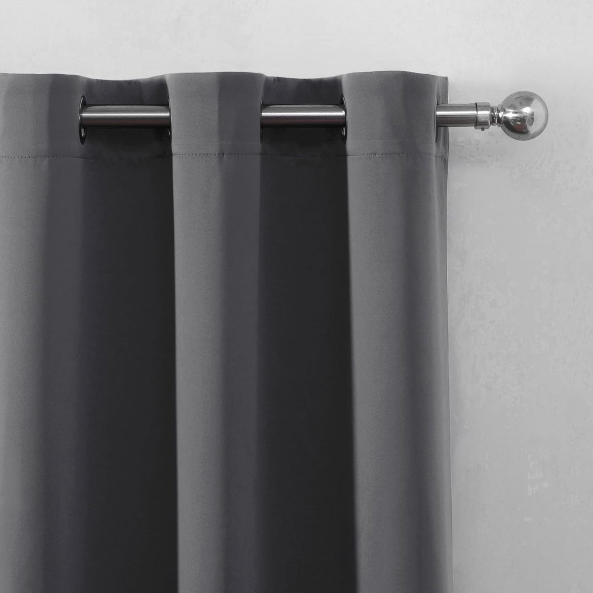 Lemomo Blackout Curtains 52 x 120 Inch Long Frost Grey Curtains Set of 2 Panels Room Darkening Curtains for Bedroom and Living Room 120 Inc…