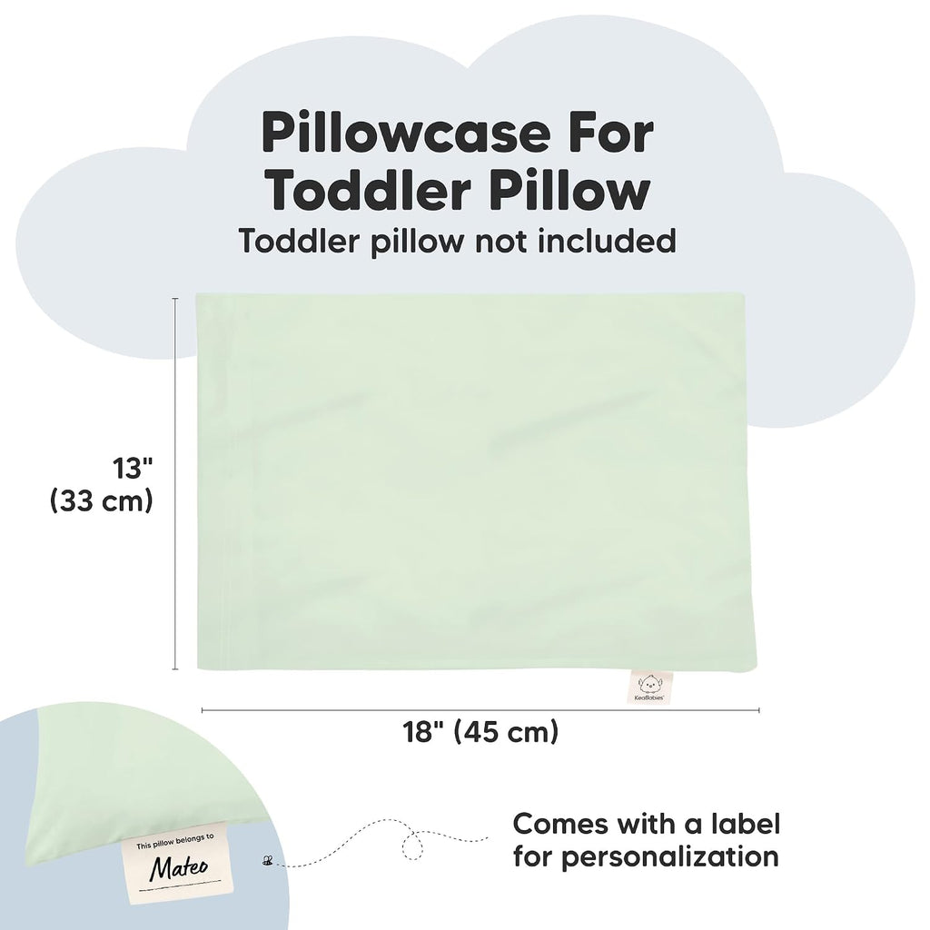 KeaBabies 13 x18 Toddler Pillowcase, Waterproof - Soft Waterproof Toddler Pillow Protector Cover for Kids, Boys, Girls, Durable Machine…