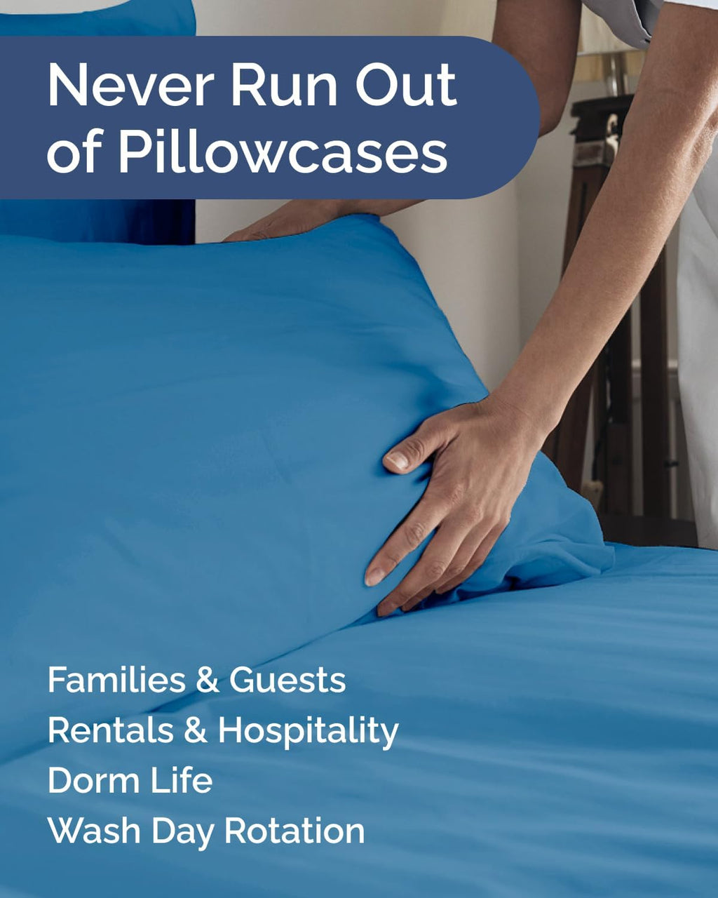 Standard Pillow Cases Set of 10 - Ultra Soft Hotel Quality Pillowcase Covers - Comfy & Wrinkle Free - Shrink & Fade Resistant - Machine…