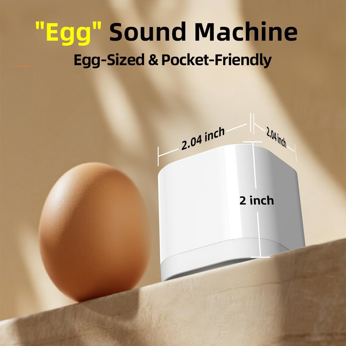 SleeZOO Portable Sound Machine for Sleep Mini White Noise Machine for Baby Kids Adults with 30 Soothing Sounds 4 Timers 32 Volume Levels…