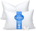 Feather Pillows King Size Set of 2 - Hotel Goose Down Bed Pillow for Sleeping, Soft 600 Thread Count Cotton Cover, Fluffy Support…
