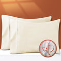 TEXAS LINEN CO. 100% Egyptian Cotton Pillow Cases Set of 2, Texan Talkin' Collection 600 Series Standard/Queen Pillowcase for Sleeping…