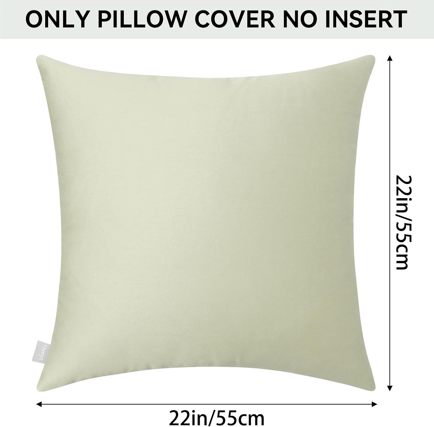 Thmyo 4-Pack 100% Cotton Comfortable Solid Decorative Throw Pillow Case Square Cushion Cover Pillowcase Sublimation Blank Pillow Covers DIY…