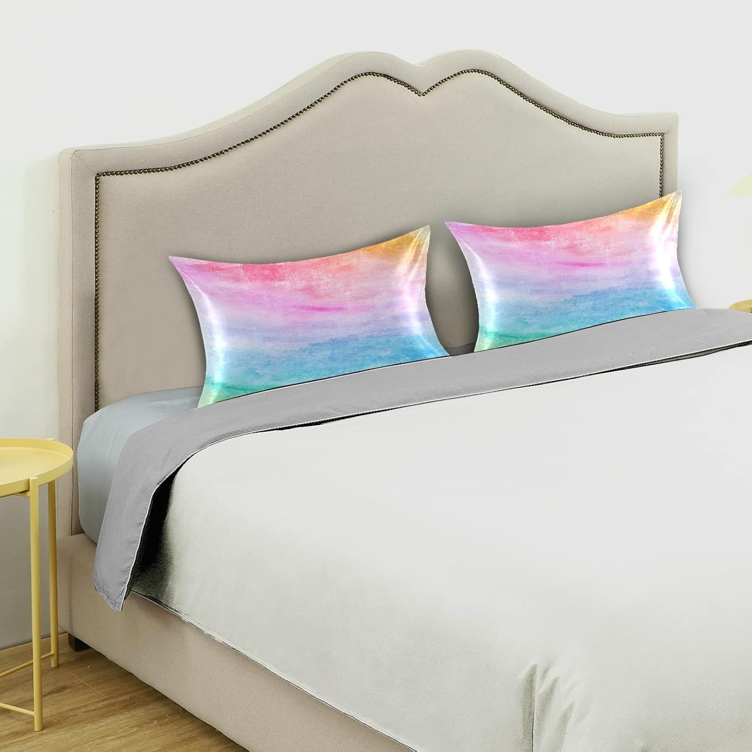 Blueangle Satin Pillowcase for Hair and Skin Silk Pillowcase, Standard Size(20x26 inches) - Satin Pillow Covers with Envelope Closure