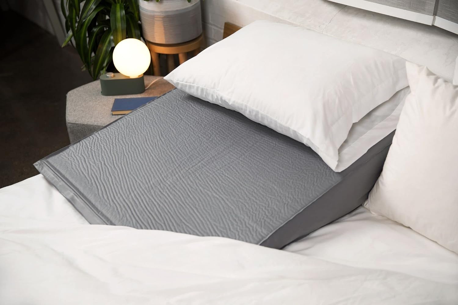 Travelwedgeoffersapremiumselectionofinflatablebedwedgeproducts Self-Inflating Bed Wedge Pillow | Lightweight for Travel | Wedge Pillow for…