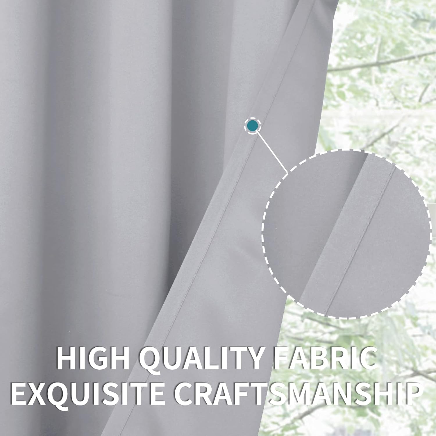 BGment Room Darkening Curtains 84 Inches Long - Grommet Thermal Insulated Drapes Window Treatment Curtains for Bedroom, 2 Panels, 70 x 84 I…