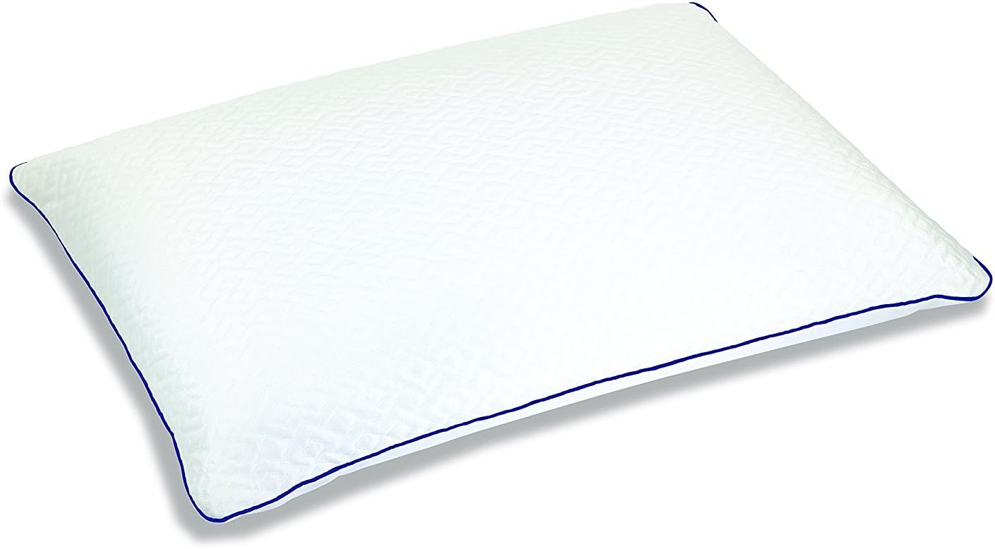 SleepInnovations Sleep Innovations Forever Gel Memory Foam Pillow, Standard Size, Cool Touch Cover and Cooling Gel Memory Foam Core, Side,…