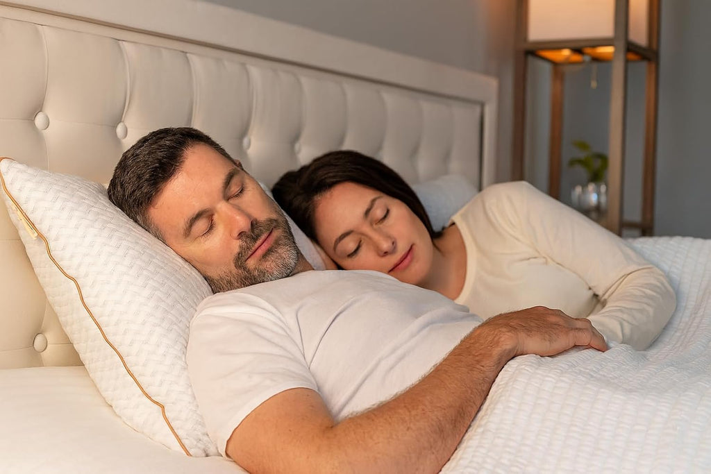 AMBERSTAR Memory Foam Pillow - 2 - Pack, Adjustable Loft, Cooling & Cozy Dual-Sided Cover, Perfect for Side, Back & Stomach Sleepers