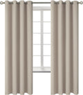 BGment Room Darkening Curtains 72 Inches Long - Grommet Thermal Insulated Drapes Window Treatment Curtains for Bedroom, 2 Panels, 52 x 72 I…