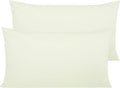 NTBAY Egyptian Cotton King Pillowcases - Set of 2, 500 Thread Count Cotton Pillowcases - Soft and Breathable Envelope Closure Pillow…