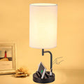 Dreamholder Touch Control USB Table Lamp, Upgraded 3-Way Dimmable Bedside Desk Lamp with USB C & A Charging Ports and AC Outlet…