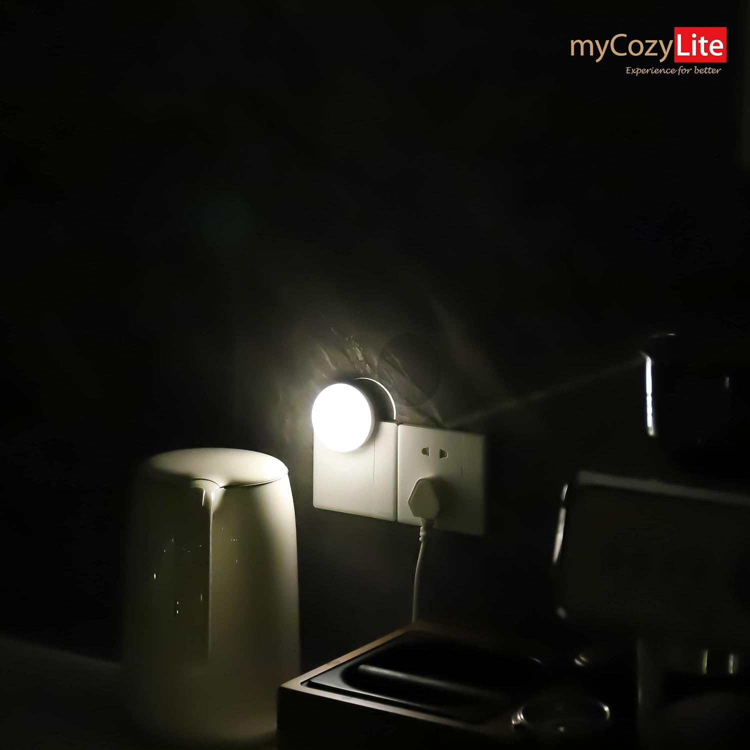 LED Motion Sensor Night Light, Sensor Night Light Plug in, Motion Nightlight Plug into Wall, Energy Efficient, Cool White Night Light for…