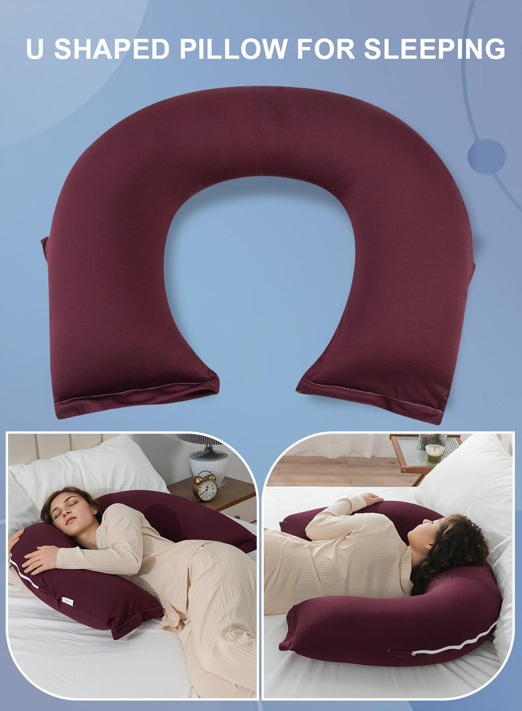 Insen Reading Pillow, Back Pillow for Sitting in Bed for Reading, Nurse & Relax, Reading Pillow for Adults, Moms & Kids, Sit Up Pillow for…