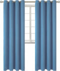 BGment Blackout Curtains for Bedroom - Grommet Thermal Insulated Room Darkening Curtains for Living Room, Set of 2 Panels (52 x 95 Inch, Fa…