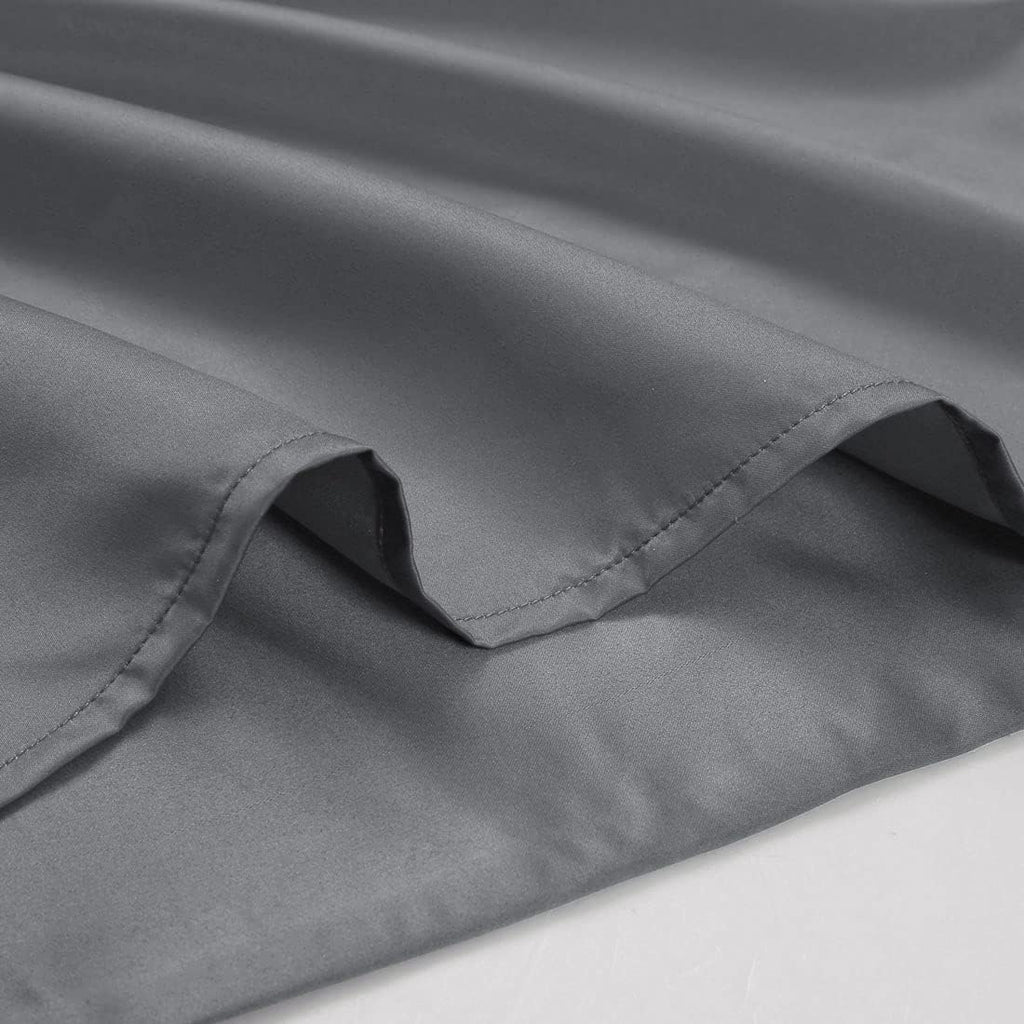 uxcell Body Pillow Cover 20x48 Inch Grey Silky Satin Body Pillowcases for Hair and Skin Luxury Cooling Soft Smooth Washable