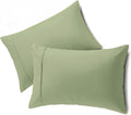 Queensbay Standard Pillow Cases Set of 2, Microfiber Cooling Pillowcases, Soft Breathable Envelope Closure Pillow Covers, Wrinkle Free Easy…