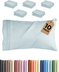 CGKUnlimited King Pillow Cases Set of 10 - Ultra Soft Hotel Quality Pillowcase Covers - Comfy & Wrinkle Free - Shrink, Stain & Fade Resista…