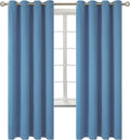BGment Blackout Curtains for Bedroom - Grommet Thermal Insulated Room Darkening Curtains for Living Room, Set of 2 Panels (52 x 72 Inch, Fa…