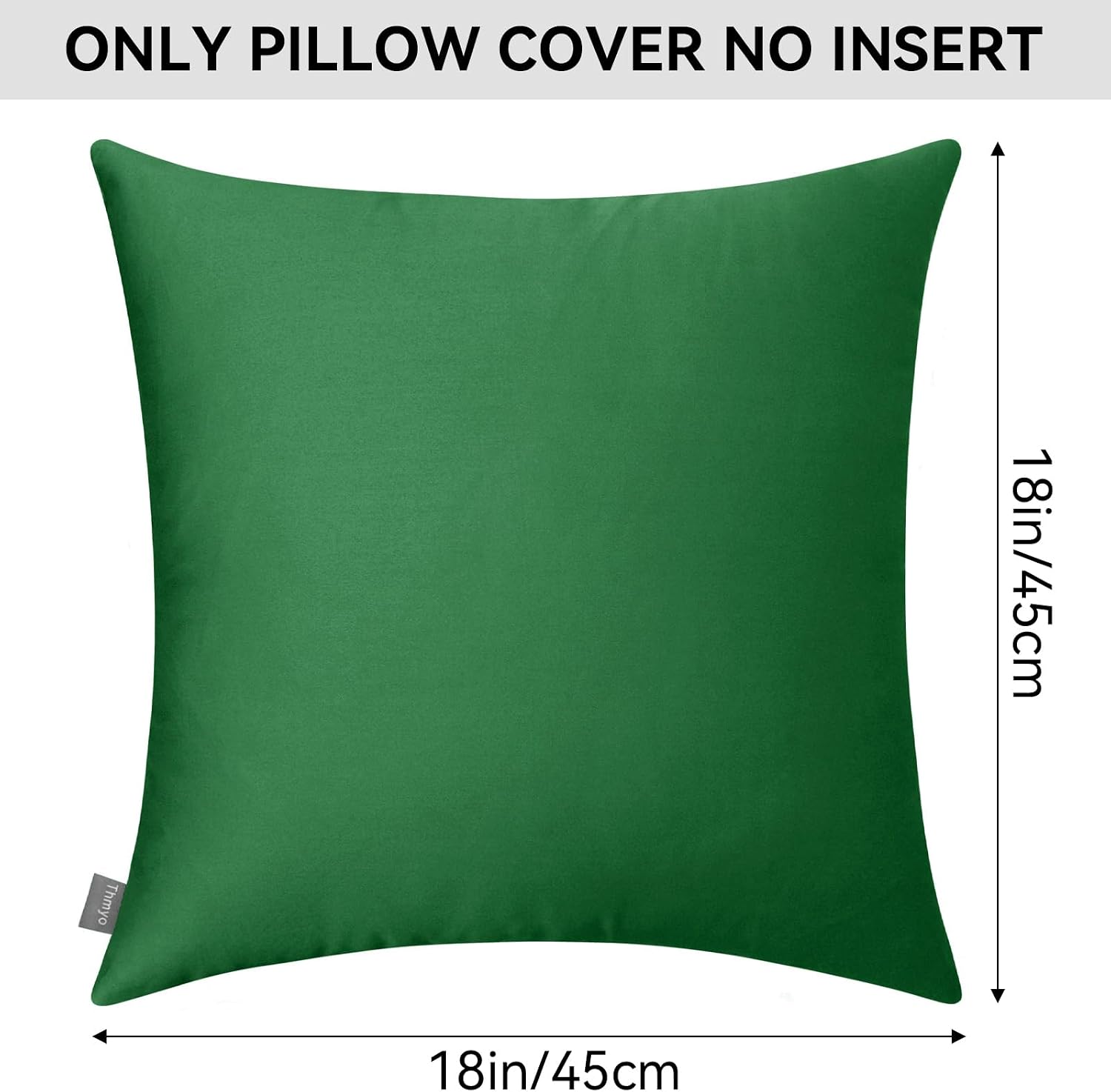 Thmyo 4-Pack 100% Cotton Comfortable Solid Decorative Throw Pillow Case Square Cushion Cover Pillowcases St Patricks Day DIY Throw Pillow C…