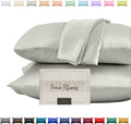 Elegantcomfort Elegant Comfort Silky and Luxurious 2-Piece Satin Pillowcase Set for Healthier Skin and Hair, Hidden Zipper Closure and Beau…