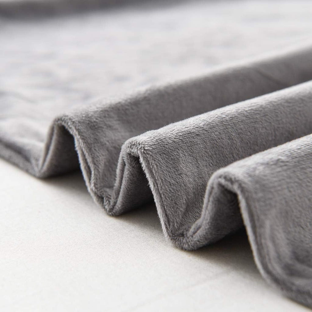 uwkcy Velvet Body Pillow Cover/Case Pillowcase with Hidden Zipper, Soft and Cozy, Zippered Flannel Body Pillow Case (20 x 48 Inch, Grey, 1-P…