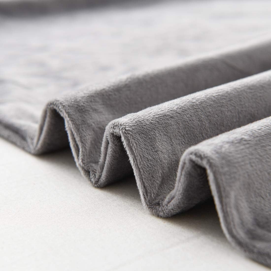 uwkcy Velvet Body Pillow Cover/Case Pillowcase with Hidden Zipper, Soft and Cozy, Zippered Flannel Body Pillow Case (20 x 54 Inch, Grey, 1-P…