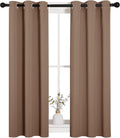 NICETOWN Blackout Window Curtains and Drapes for Kitchen, Window Treatment Thermal Insulated Solid Grommet Blackout Drapery Panels (Set…