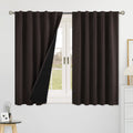 BGment Blackout Curtains 48 Inches Long for Small Window, 100% Blackout Thermal Insulated Room Darkening Rod Pocket and Back Tab Curtain…