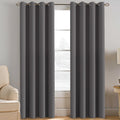 H.VERSAILTEX Blackout Curtains for Bedroom Thermal Insulated Curtains Grey Window Shades, Energy Efficient Noise Reducing Curta…