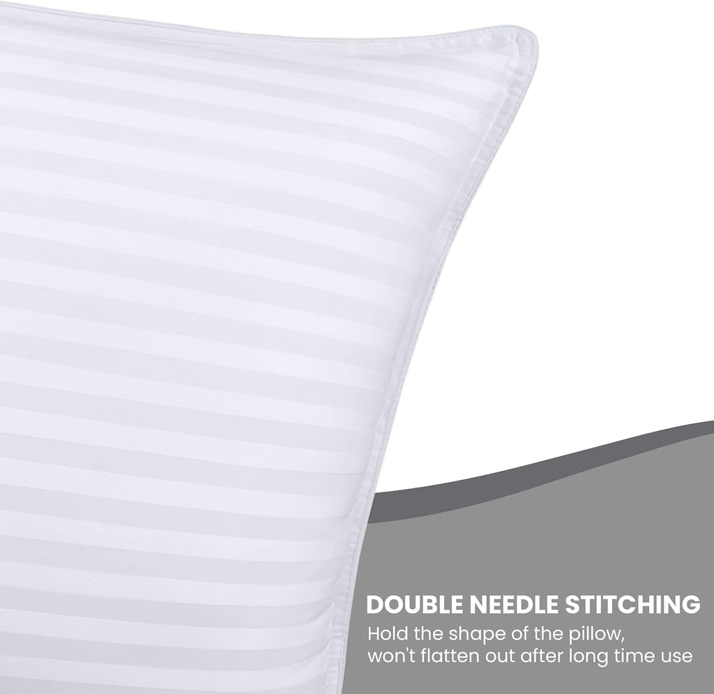 Utopiabedding Utopia Bedding Bed Pillows for Sleeping Standard Size (White), Set of 2, Down Alternative Pillow for Sleeping, Cooling Hotel…